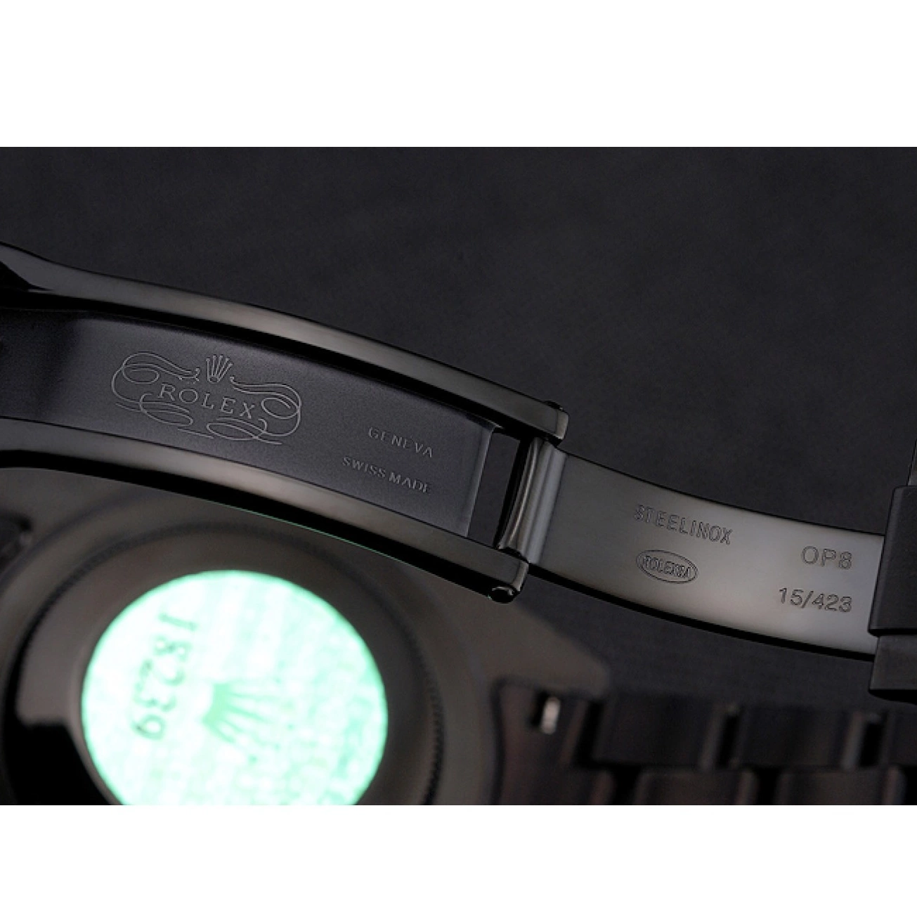 Aaa replica Case Bezel Dial Black And GMT Black Blue Swiss II Master Bracelet Black PVD Rolex And 0822
